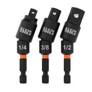 Klein Swivel Impact Driver Socket Adapter Set, 3 Pieces (65813SW)