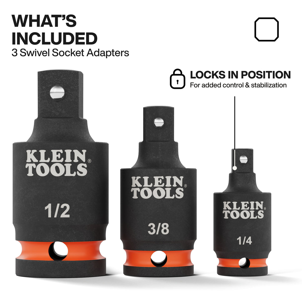 Klein 65843SW swivel adapter feature detail