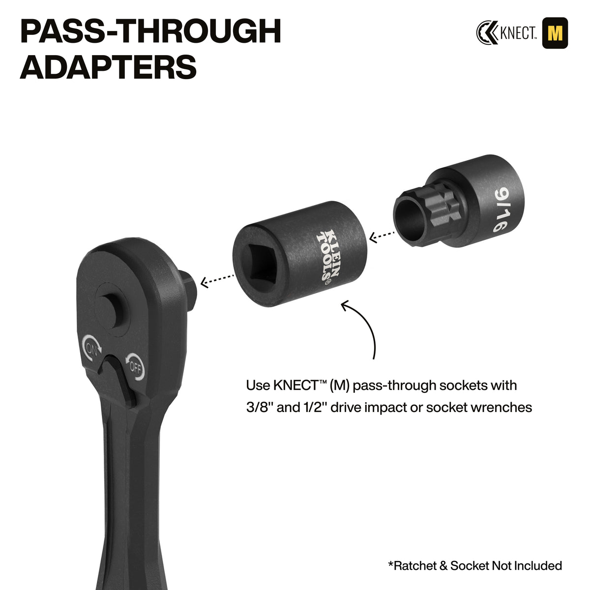 Klein 65KADP chrome-moly adapters with black manganese phosphate finish