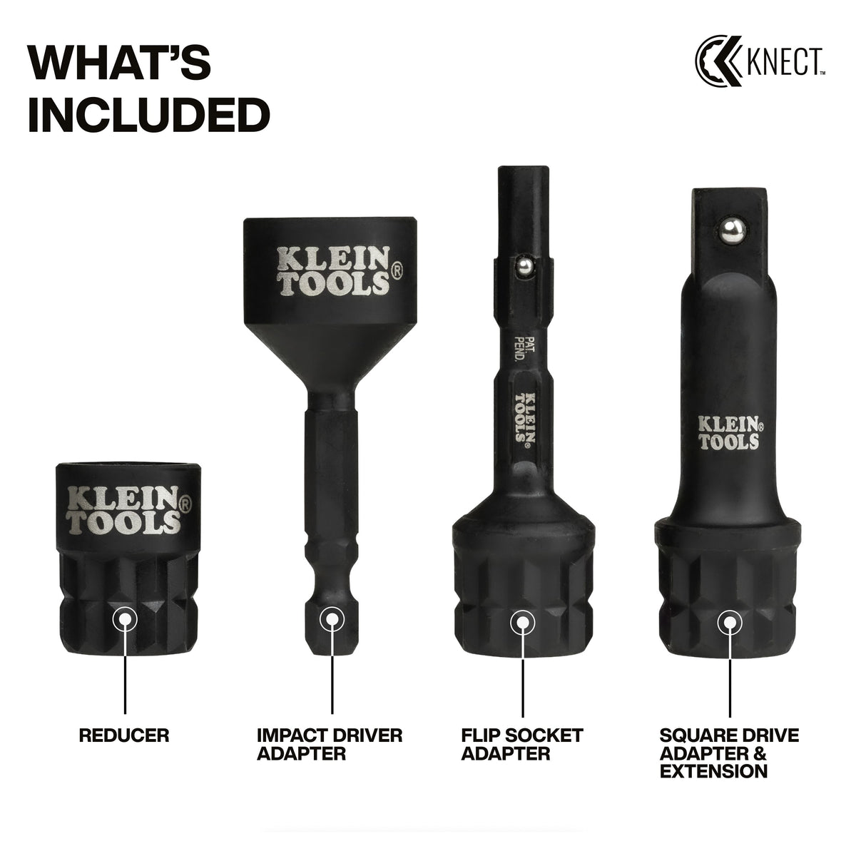 Klein 65KADPM KNECT (M) to KNECT (S) reducer adapter