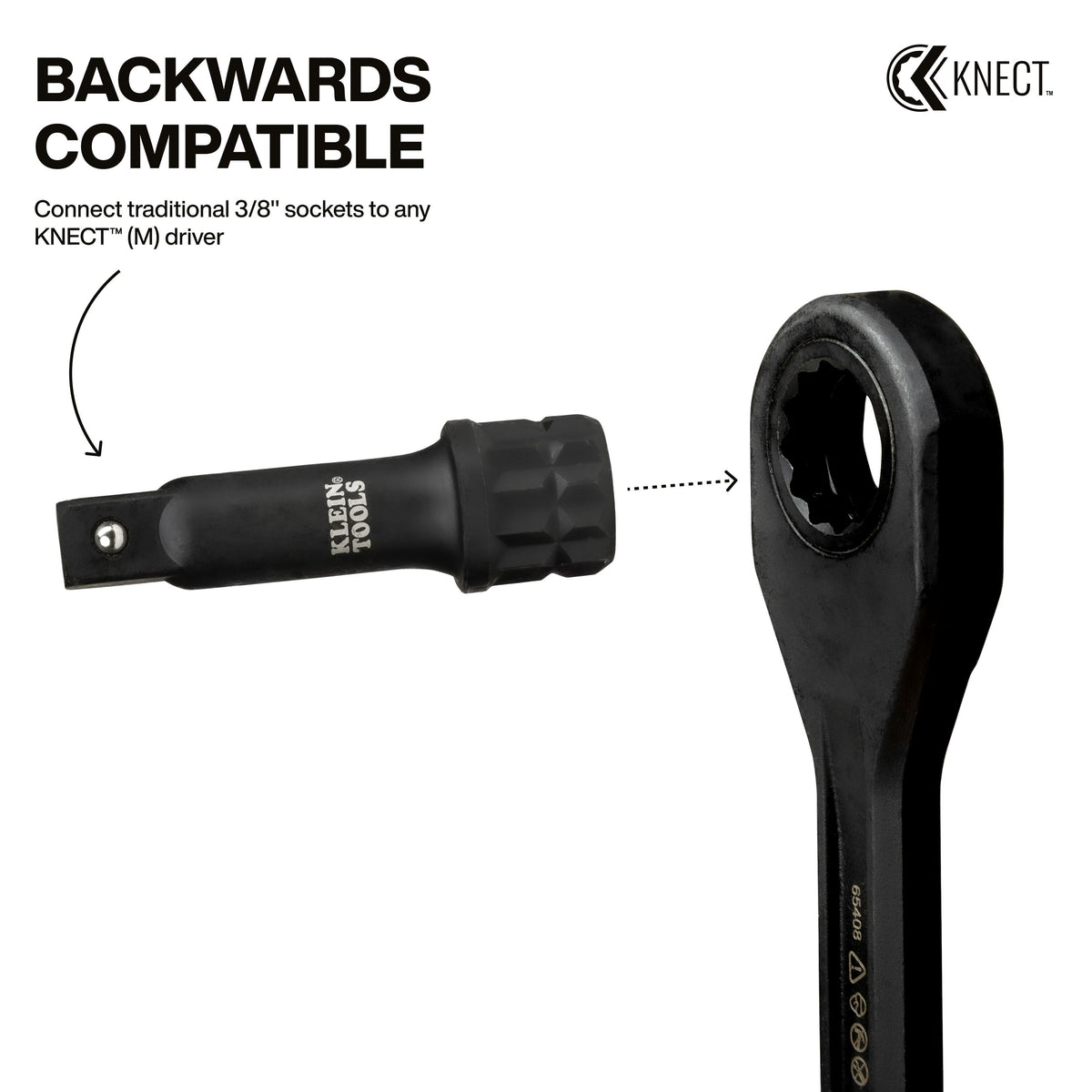 Klein 65KADPM KNECT (M) to flip socket adapter