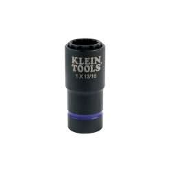 Klein Tools 66015 2-in-1 Impact Socket, 12-Point, 1 and 13/16-Inch