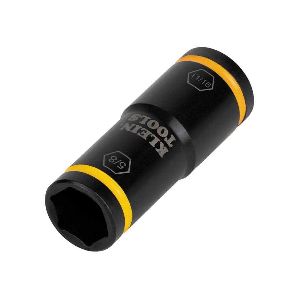 Klein Tools 66075 Flip Impact Socket, 11/16 and 5/8-Inch