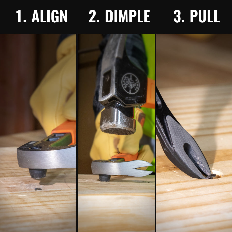 Klein 8-in. nail puller claw feature detail