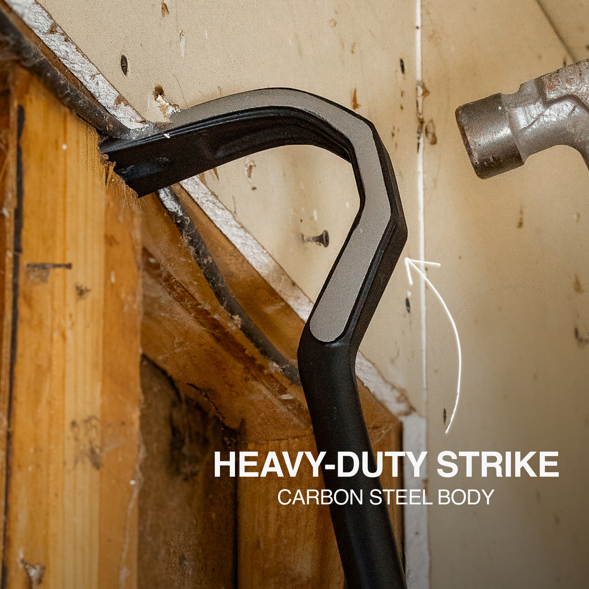 Klein 36-in. wrecking bar claw detail
