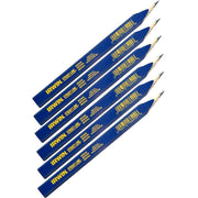 Irwin 66400 STRAIT-LINE Carpenter Pencils 6PC Set Medium