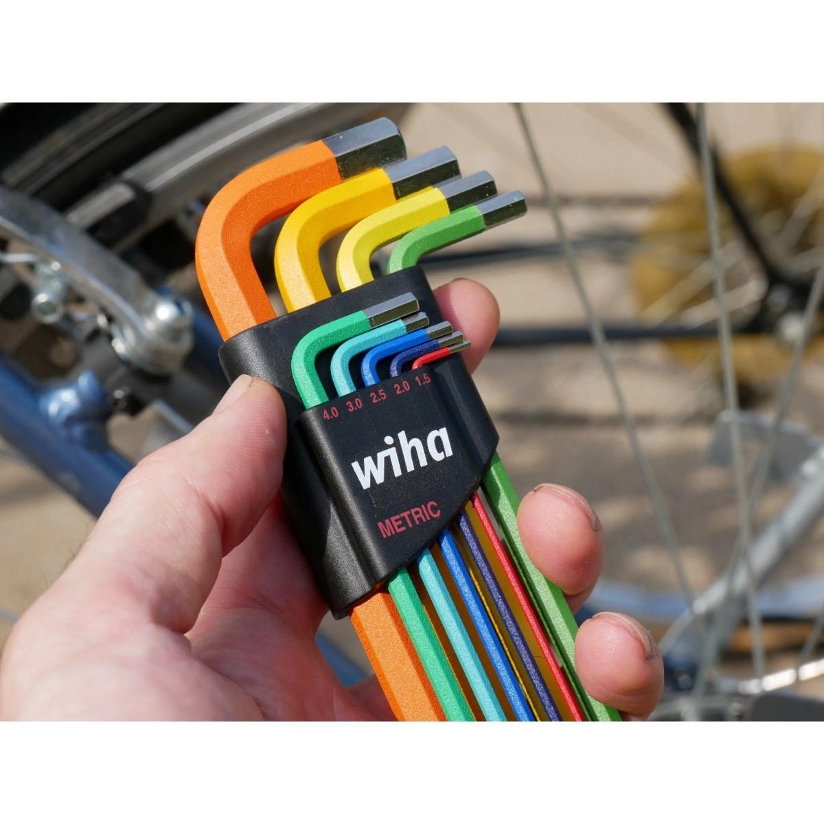 Wiha 66980 9-Piece Ball End Color Coded Metric Hex L-Key Set