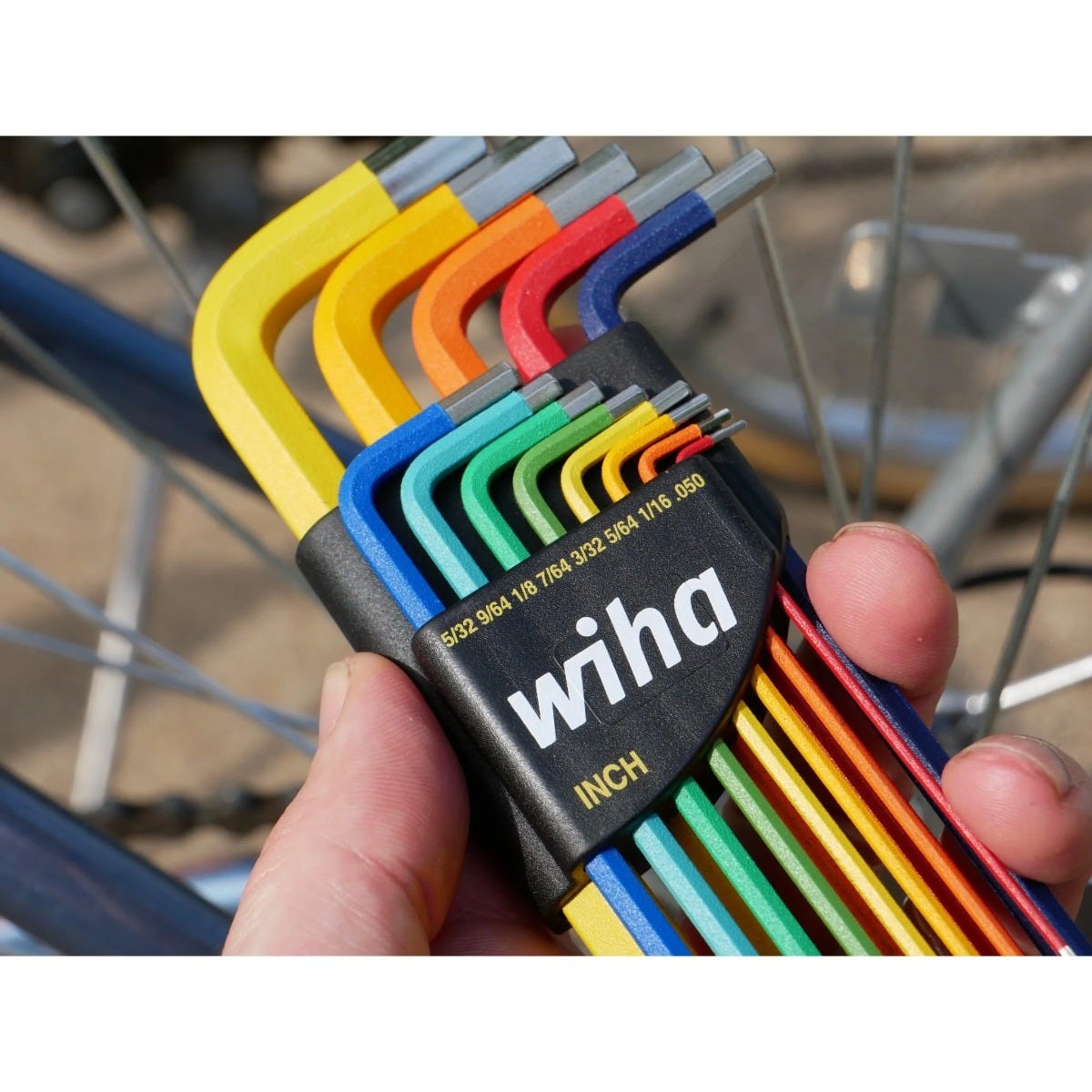 Wiha 66981 13-Piece Ball End Color Coded SAE Hex L-Key Set