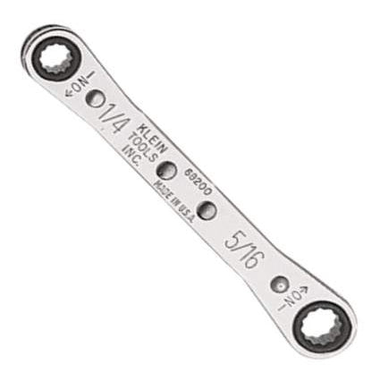 Klein 68200 Ratcheting Box Wrench - 1/4" X 5/16"