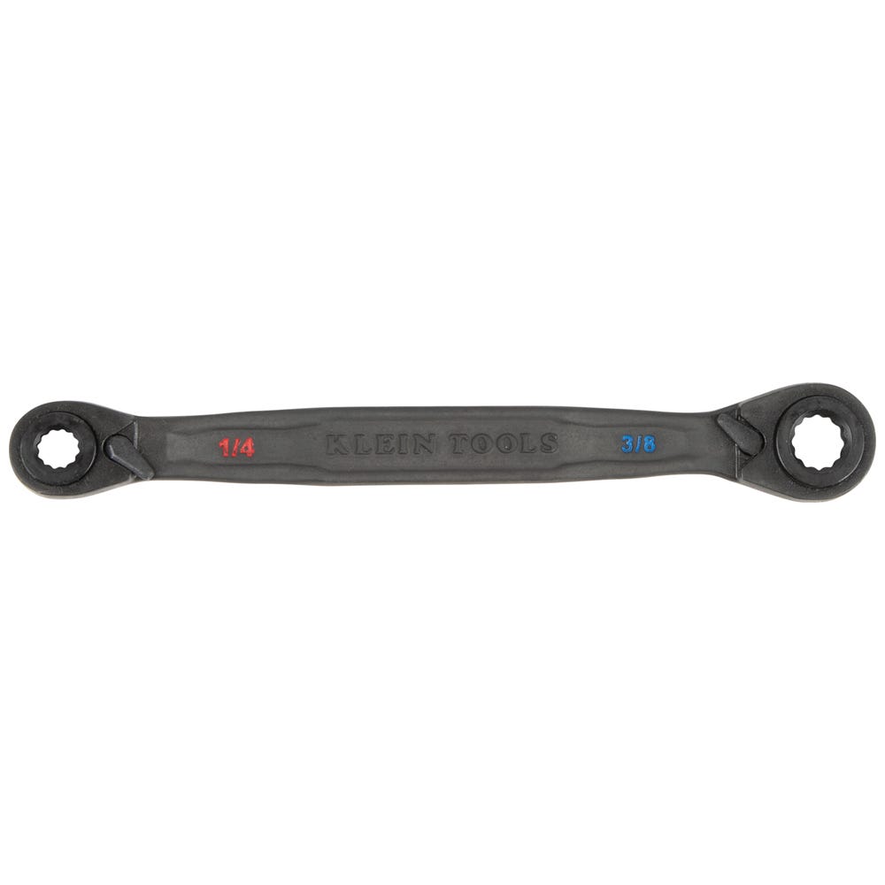 Klein Tools 68216 2-Piece 4-in-1 Ratcheting Wrench Set, SAE