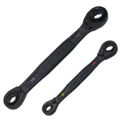 Klein 4-in-1 Ratcheting Wrench Set, Metric, 2 Pieces (68216M)