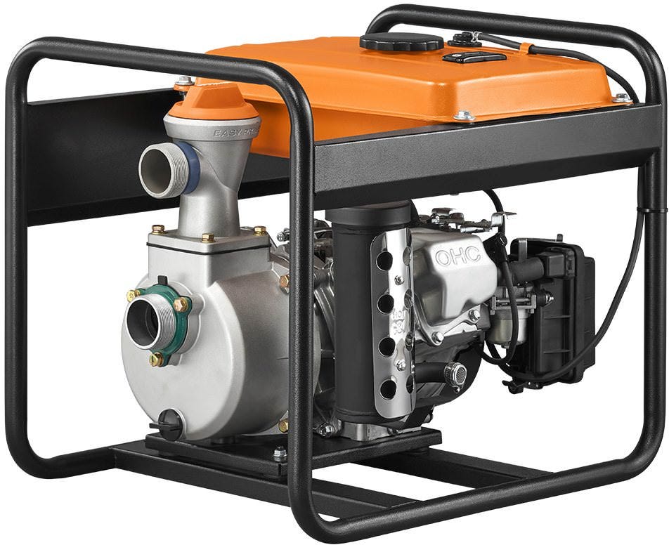 Generac 6822 2-Inch Semi-Trash Water Pump with Hose & Wheel Kit
