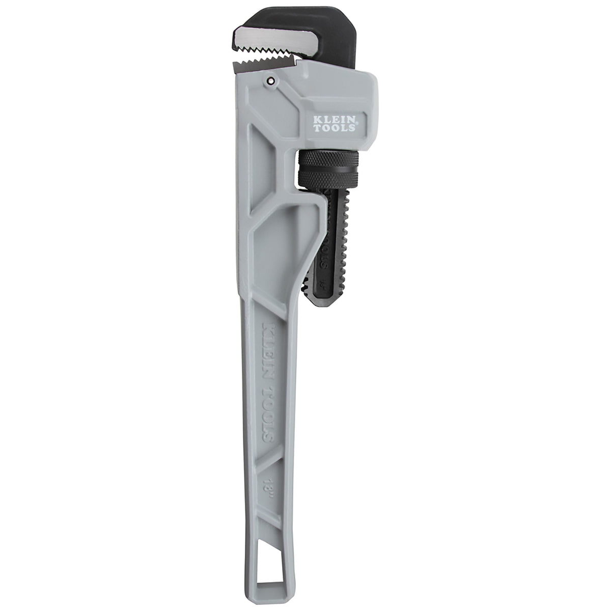 Klein 18-in. cast aluminum pipe wrench front view