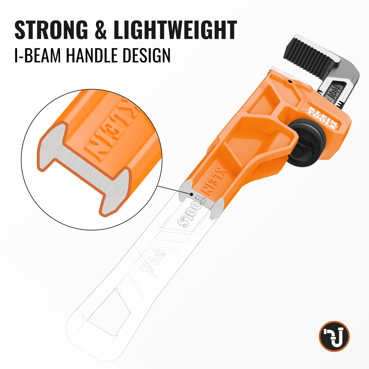 Klein cast iron pipe wrench feature overview