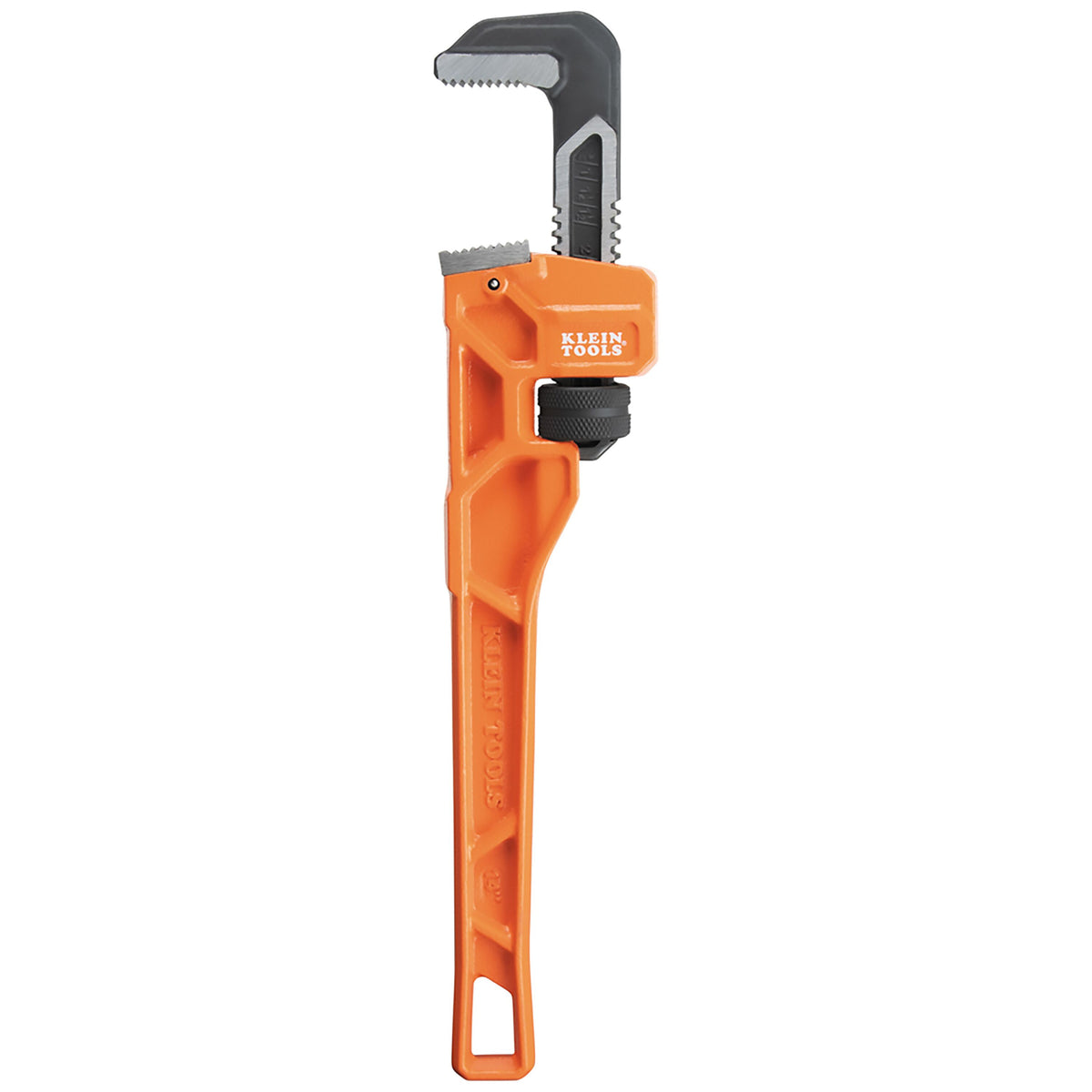 Klein 14-in. cast iron pipe wrench with jaw open