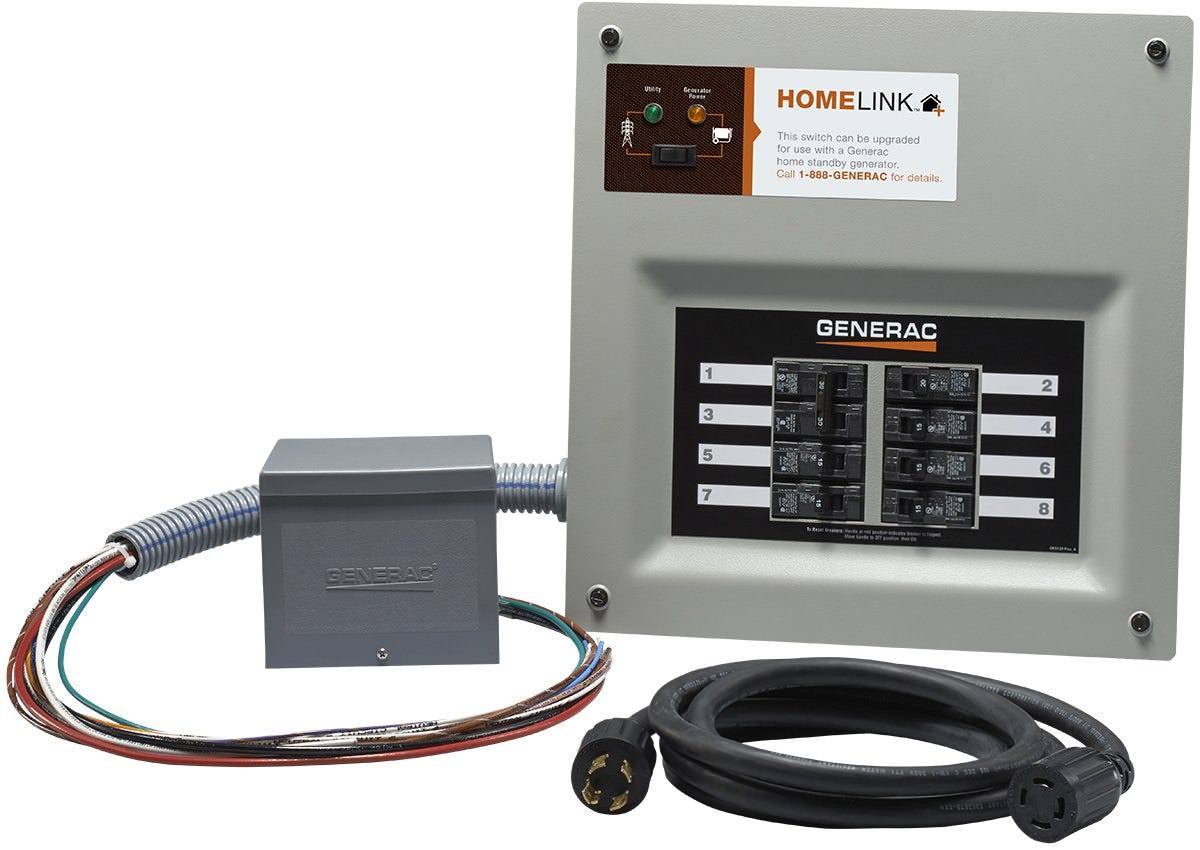 Generac 6853 Homelink Upgradeable 30 Amp Manual Transfer Switch