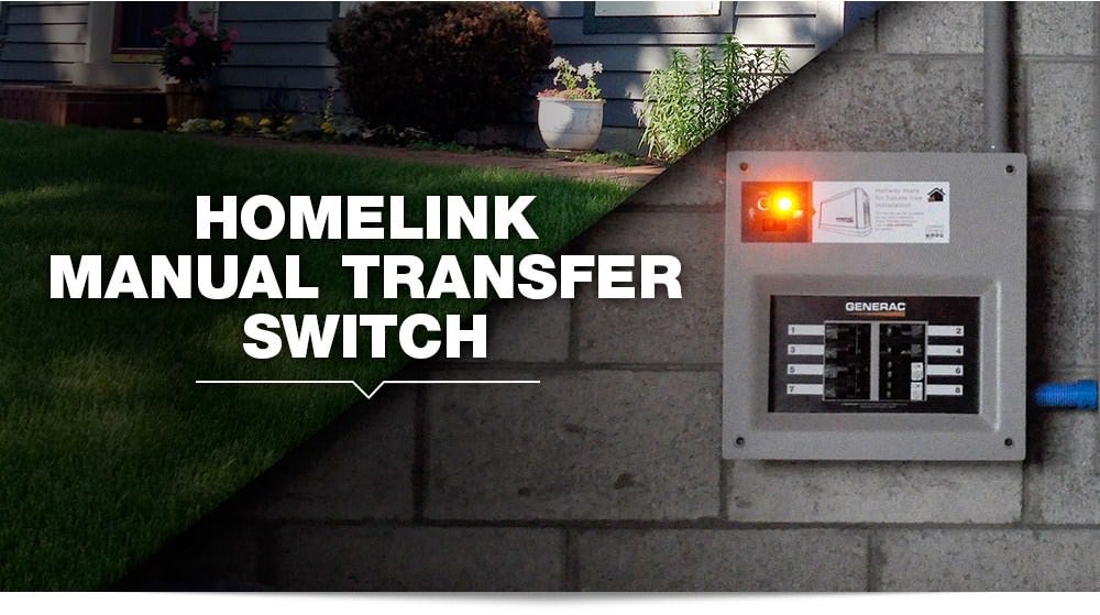 Generac 6853 Homelink Upgradeable 30 Amp Manual Transfer Switch