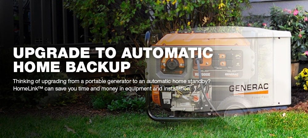 Generac 6853 Homelink Upgradeable 30 Amp Manual Transfer Switch