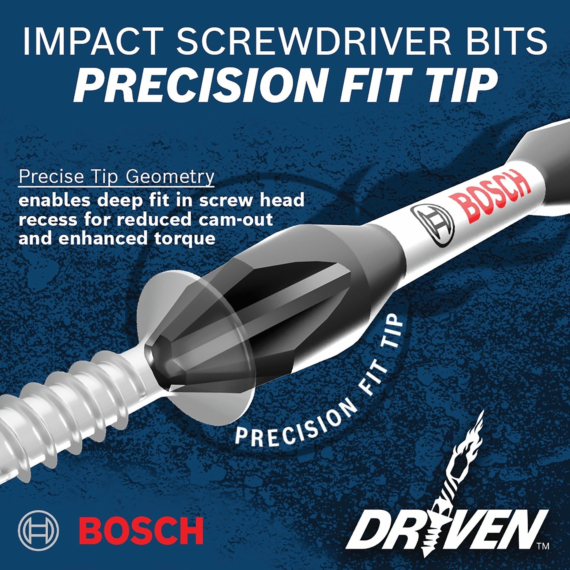 Bosch DDMSD20 Driven Impact Screwdriving and Drilling Custom Case 20-Piece Set