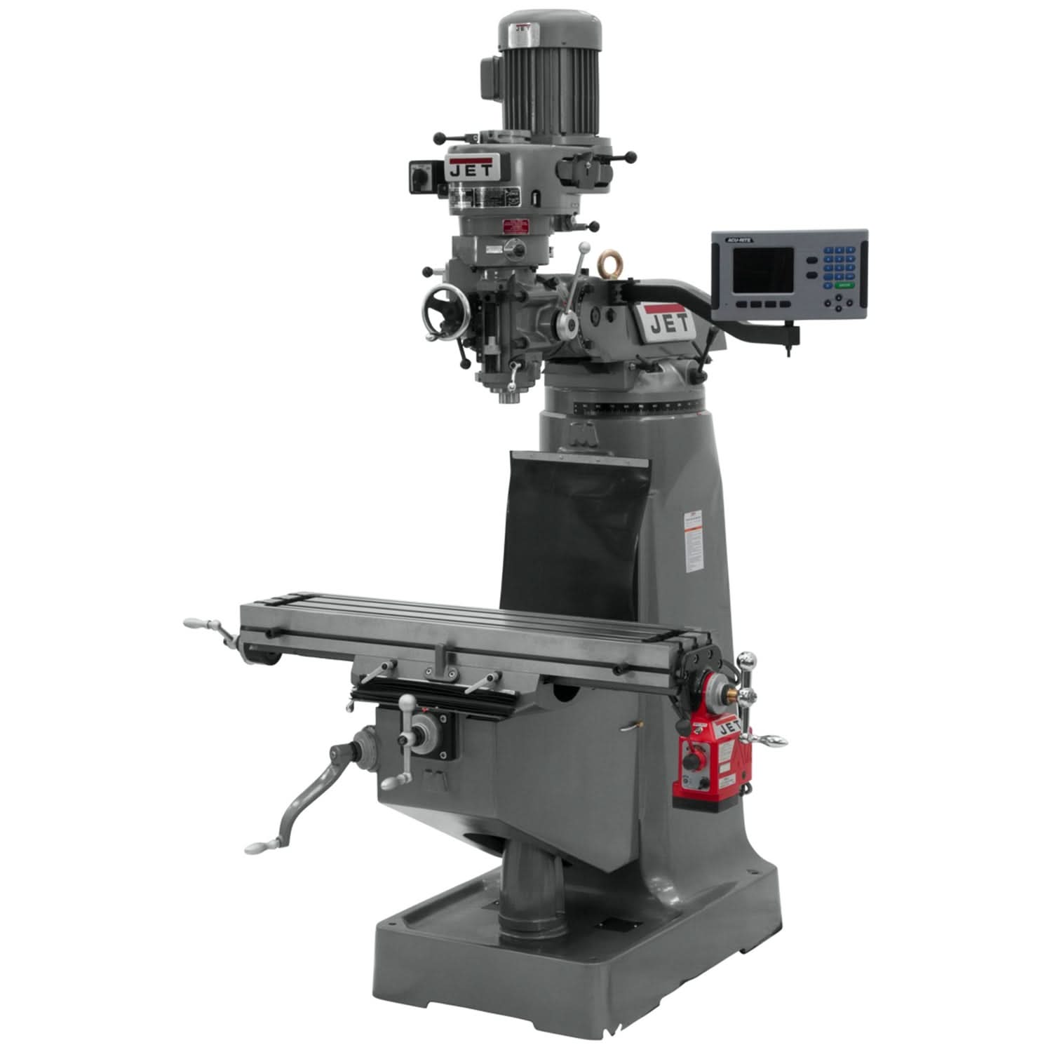 JET 690114 JTM-2 Mill With ACU-RITE 203 DRO and X-Axis Powerfeed
