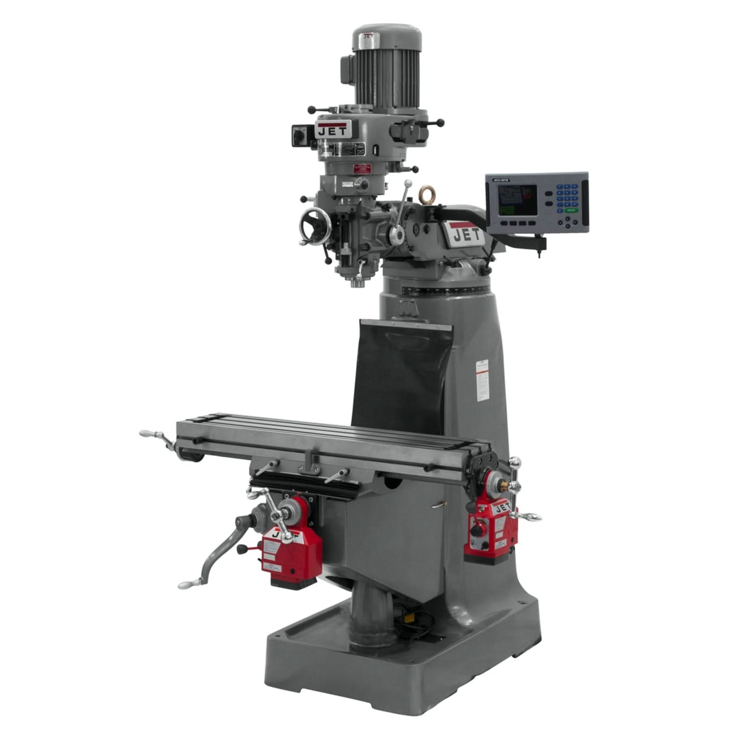 JET 690210 JTM-2 Mill With ACU-RITE 203 DRO and X and Y-Axis Powerfeeds