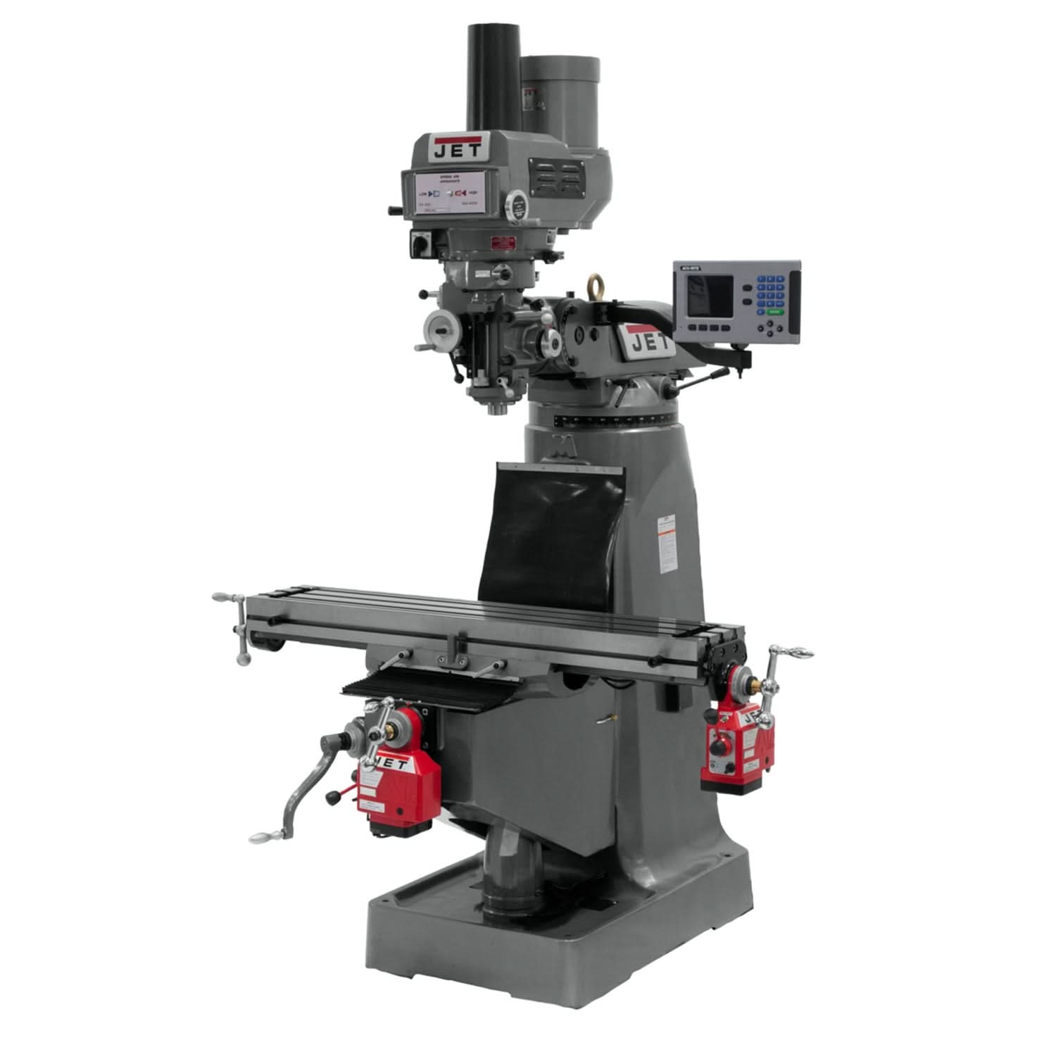JET 690230 JTM-4VS Mill With ACU-RITE 203 DRO With X and Y-Axis Powerfeeds and Power Draw Bar