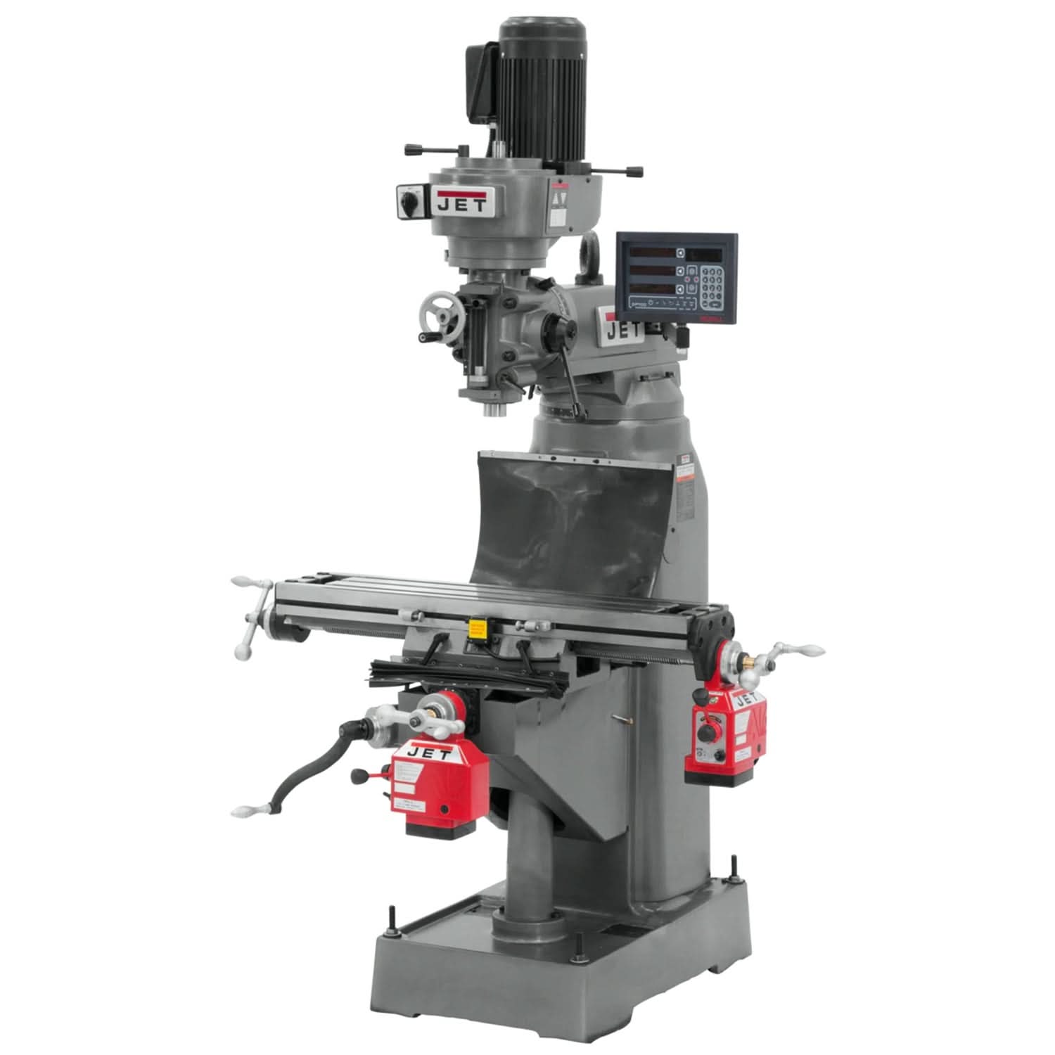JET 691183 JVM-836-3 Mill With Newall DP700 DRO With X and Y-Axis Powerfeeds
