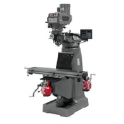 JET 691203 JTM-4VS Mill With 3-Axis Newall DP700 DRO (Quill) With X and Y-Axis Powerfeeds