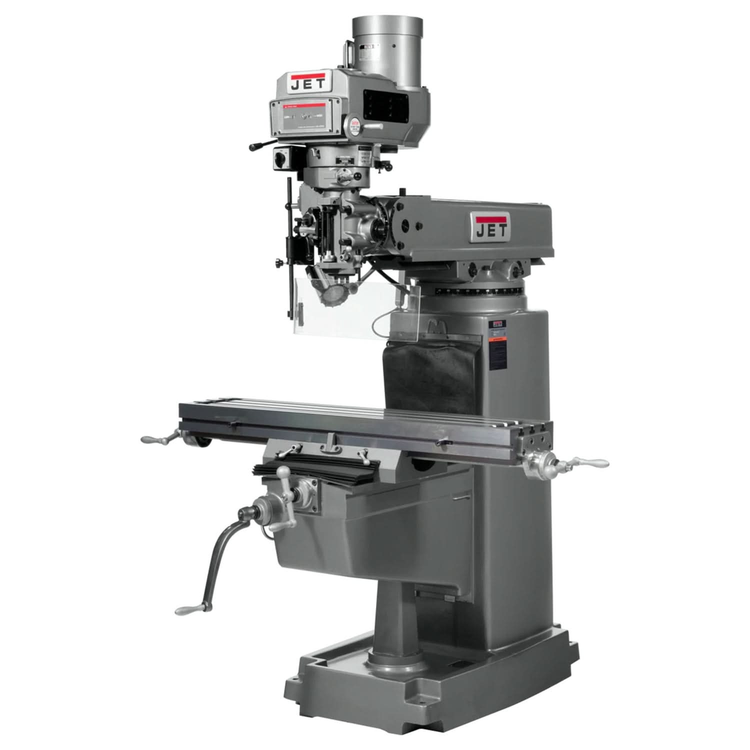 JET 691208 JTM-1050VS2 Mill With 3-Axis Newall DP700 DRO (Quill) With X-Axis Powerfeed