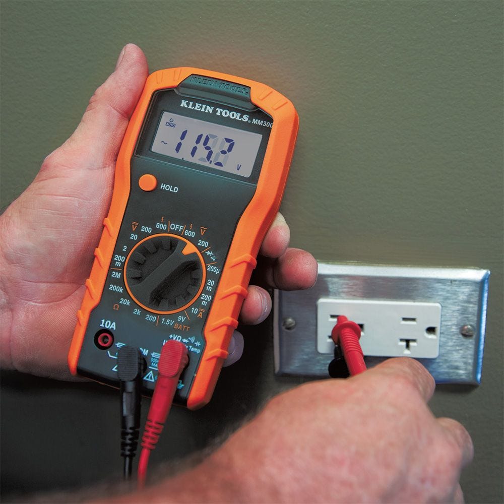 Klein 69149P Multimeter Test Kit, Digital Multimeter, Non-Contact Volt Tester, Receptacle Tester