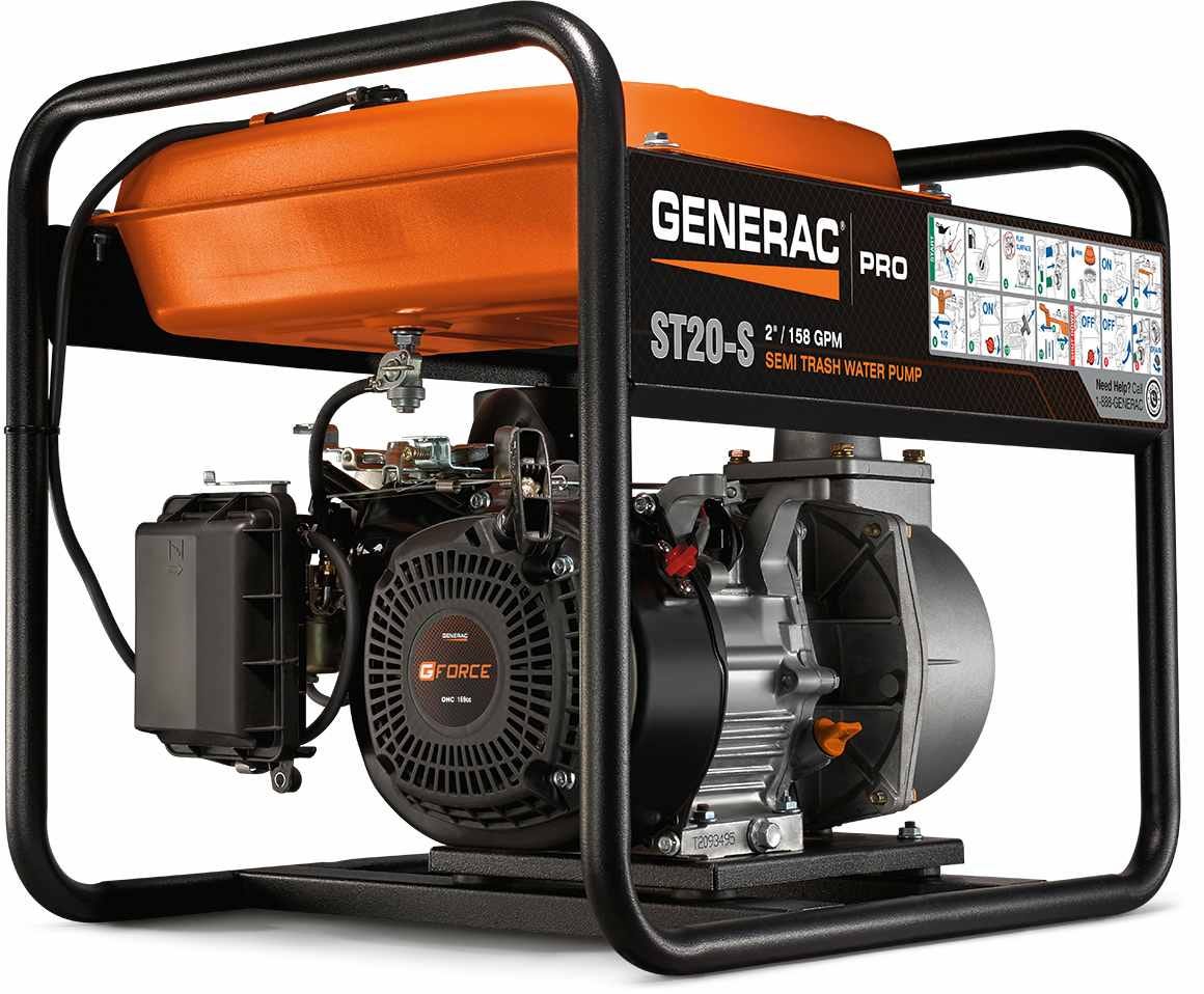 Generac 6919 2-Inch Semi-Trash Water Pump