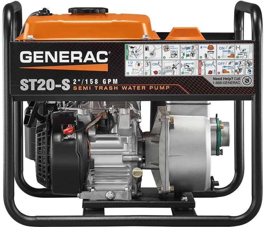 Generac 6919 2-Inch Semi-Trash Water Pump – Tool Nut