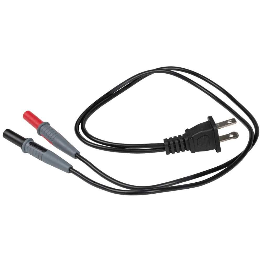 Klein Tools 69357 AC Plug to Banana Jacks Cable