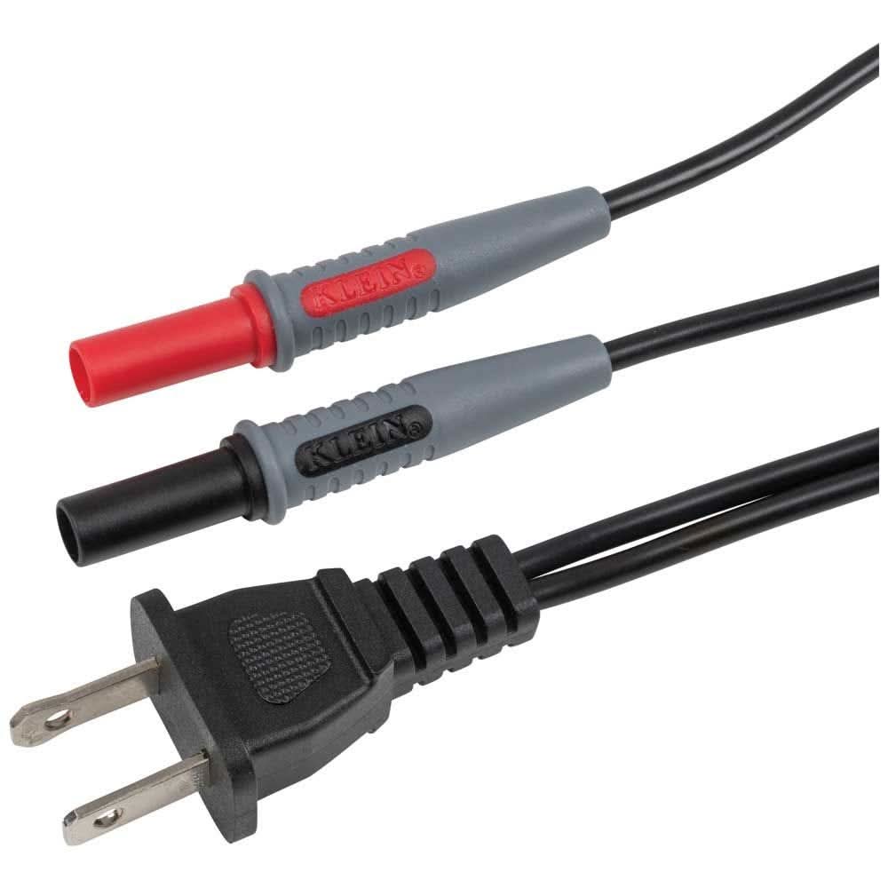 Klein Tools 69357 AC Plug to Banana Jacks Cable