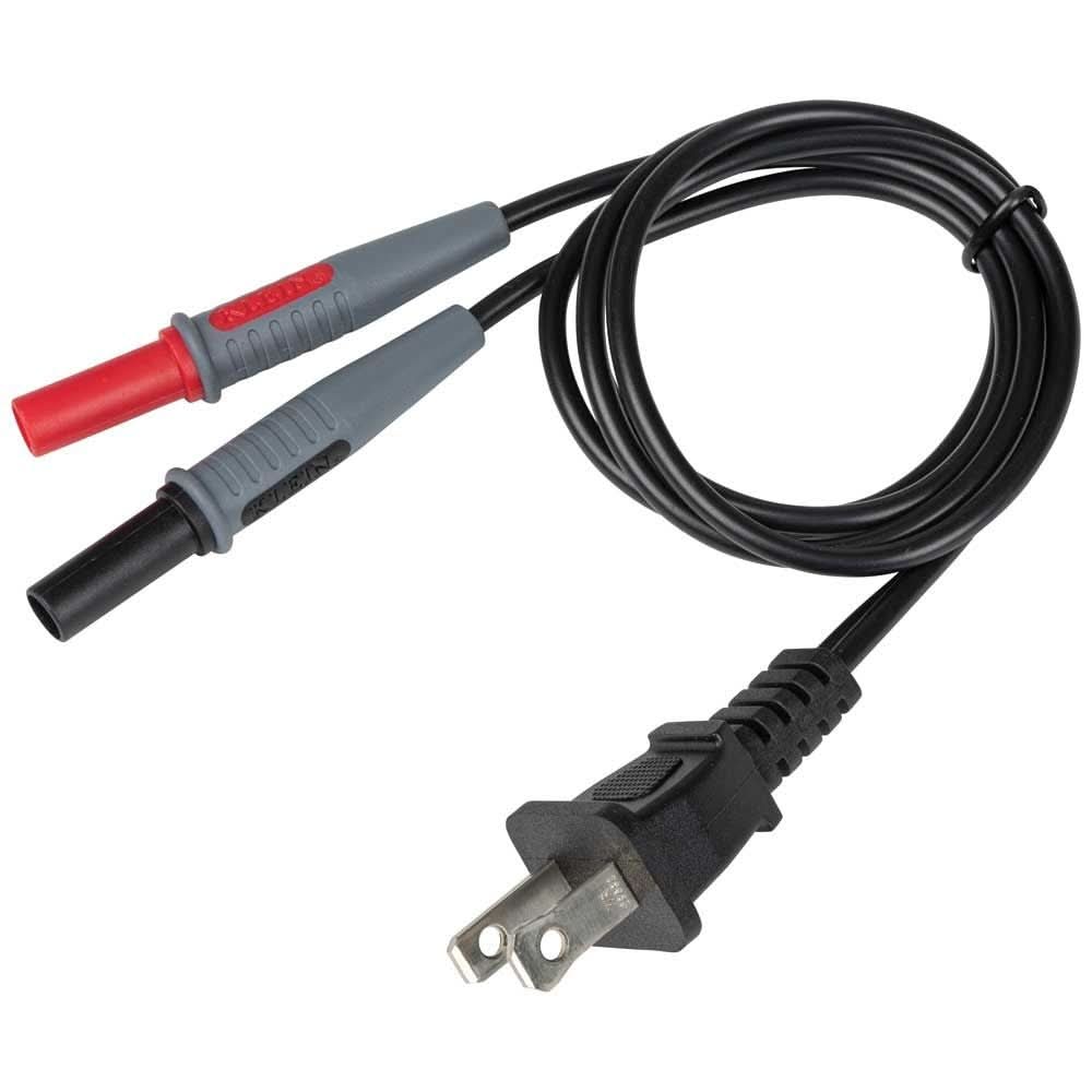 Klein Tools 69357 AC Plug to Banana Jacks Cable