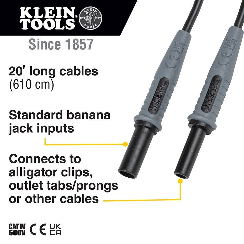 Klein Tools 69358 Lead Adapters, 20 ft.
