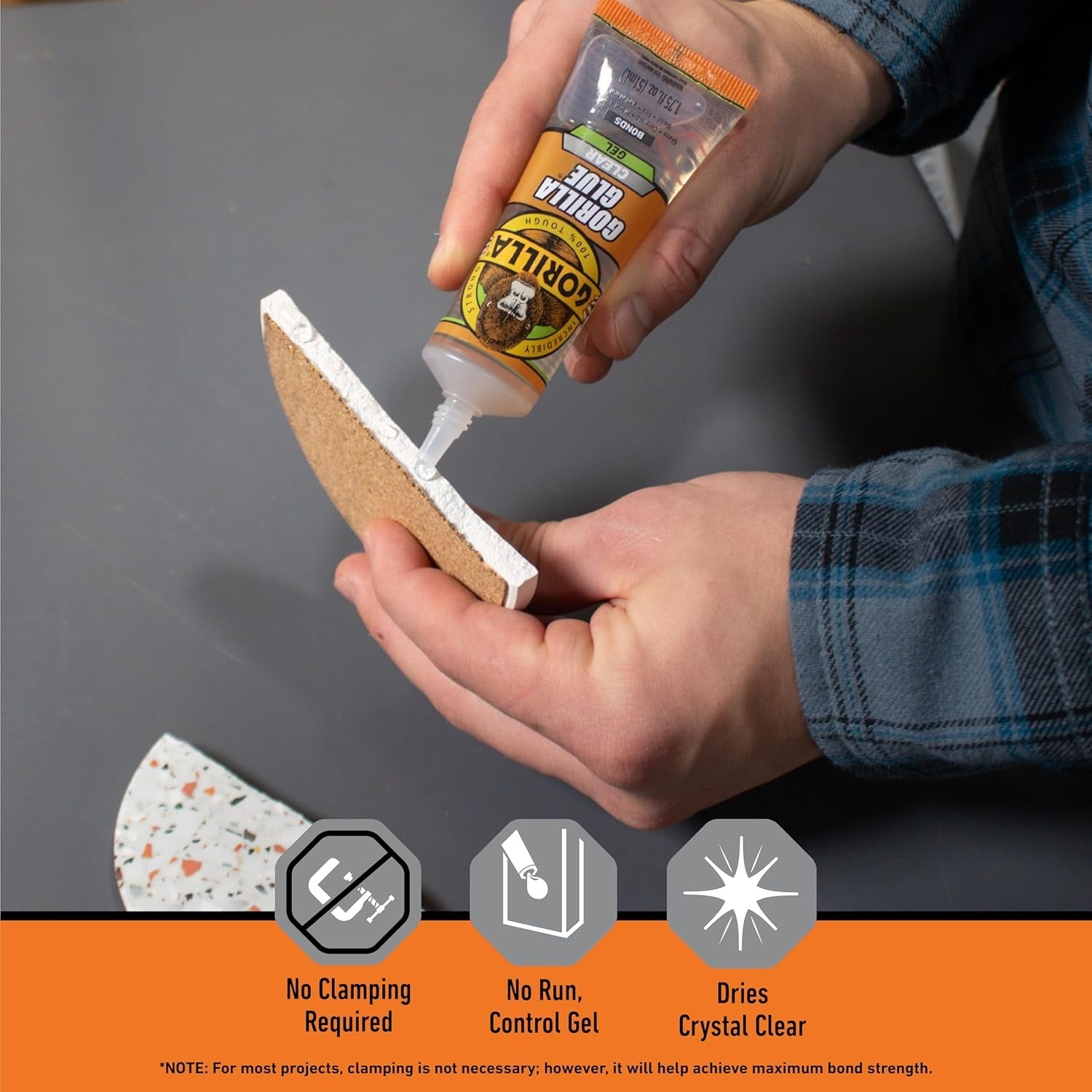 Gorilla Glue Clear Glue Gel, 1.75-oz. Tube (113455)