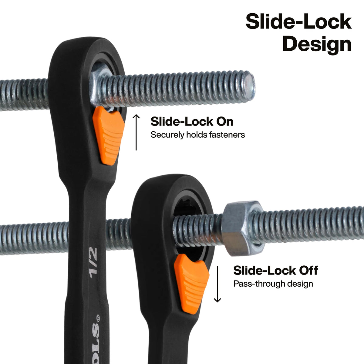 Klein Tools 69508 90-tooth ratcheting box end working in a tight space