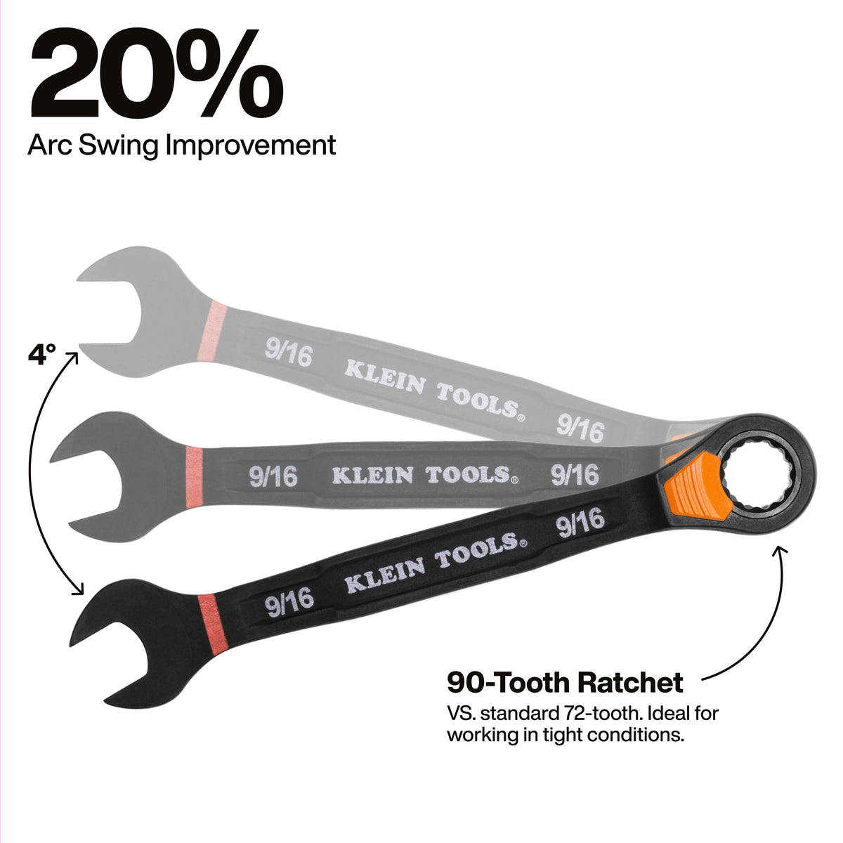 Klein Tools 69508 pass-through ratcheting wrench on long threaded rod