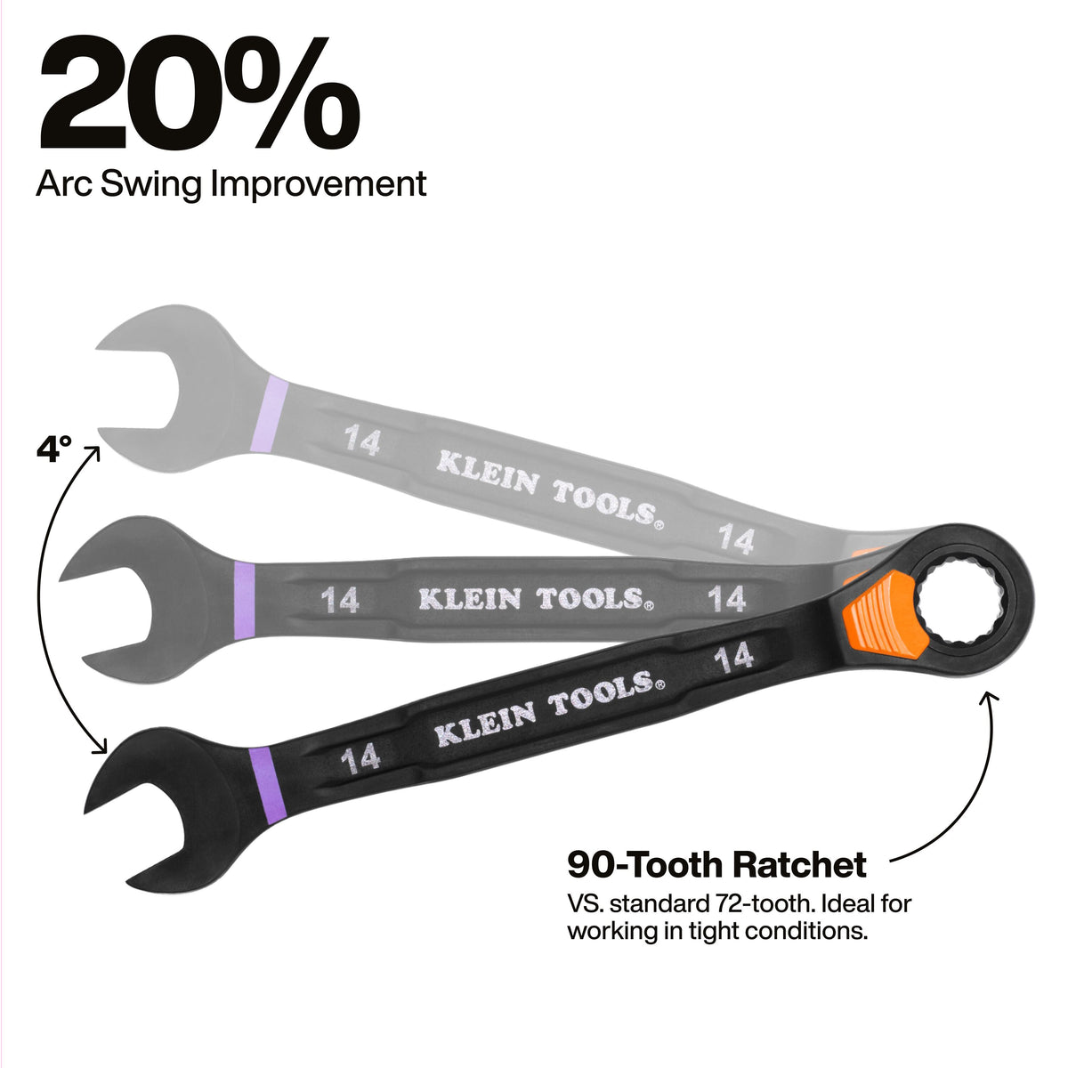Klein Tools 69508M pass-through ratcheting wrench running a nut down a long threaded rod