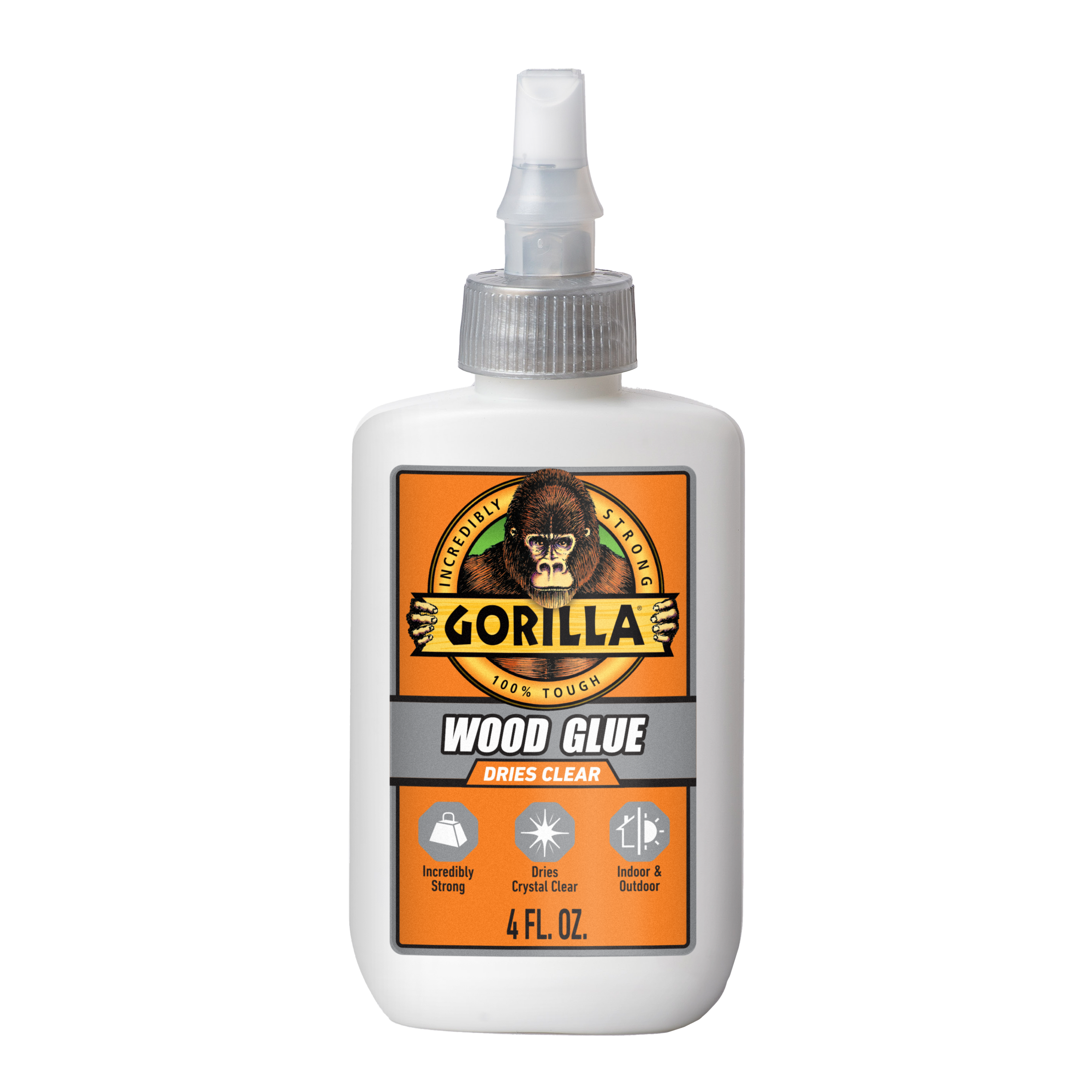 Gorilla Glue Wood Glue Dries Clear, 4-fl.oz. (109788)