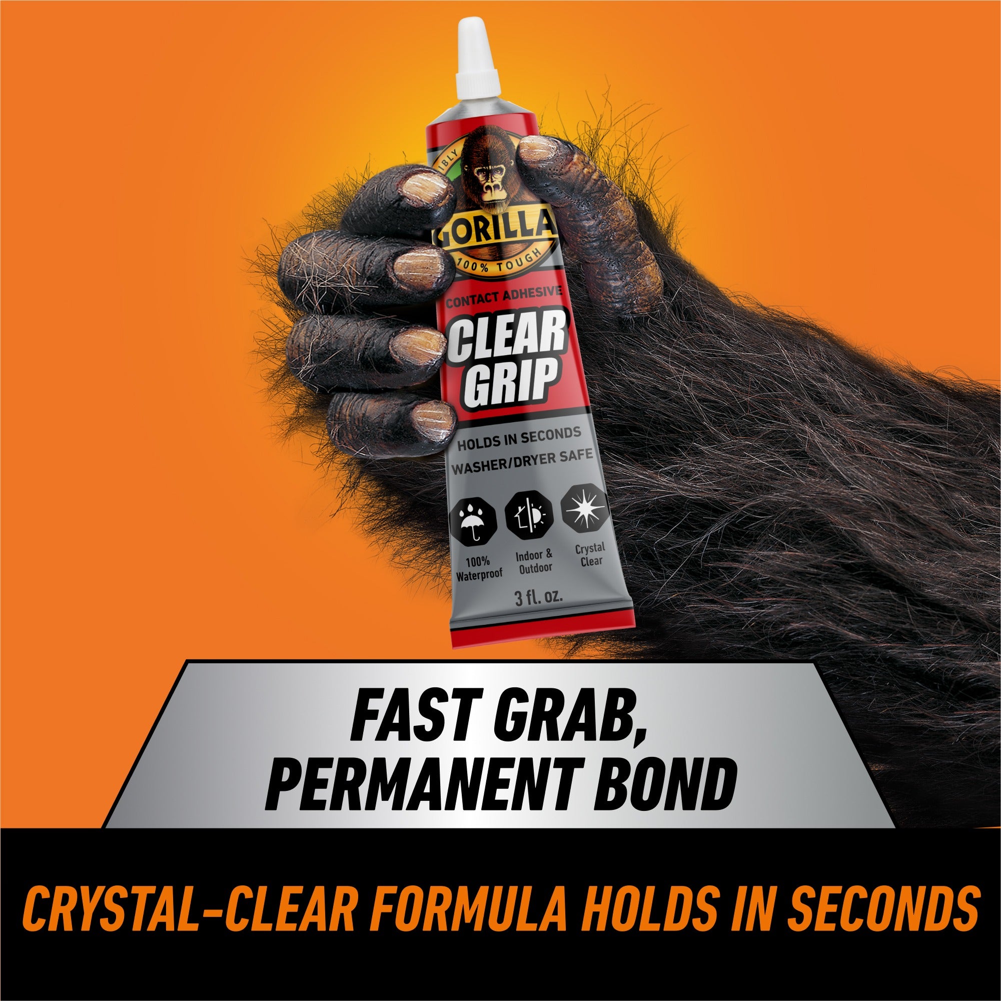 Gorilla Glue Clear Grip, 3-fl.oz. (8040002)