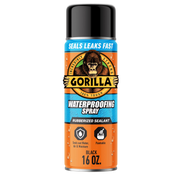 Gorilla Glue Waterproof Patch & Seal Spray, Black, 16-oz. (104052)