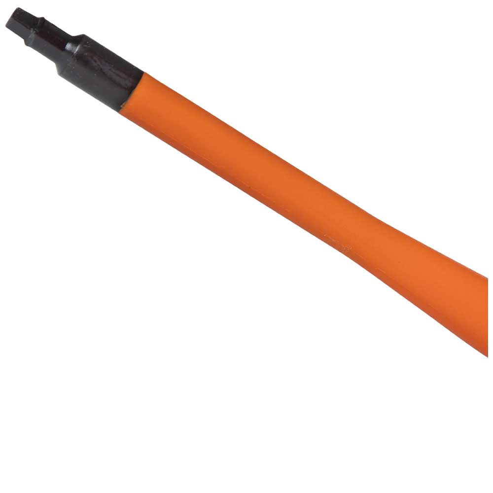 Klein slim-tip insulated square #1 screwdriver tip detail