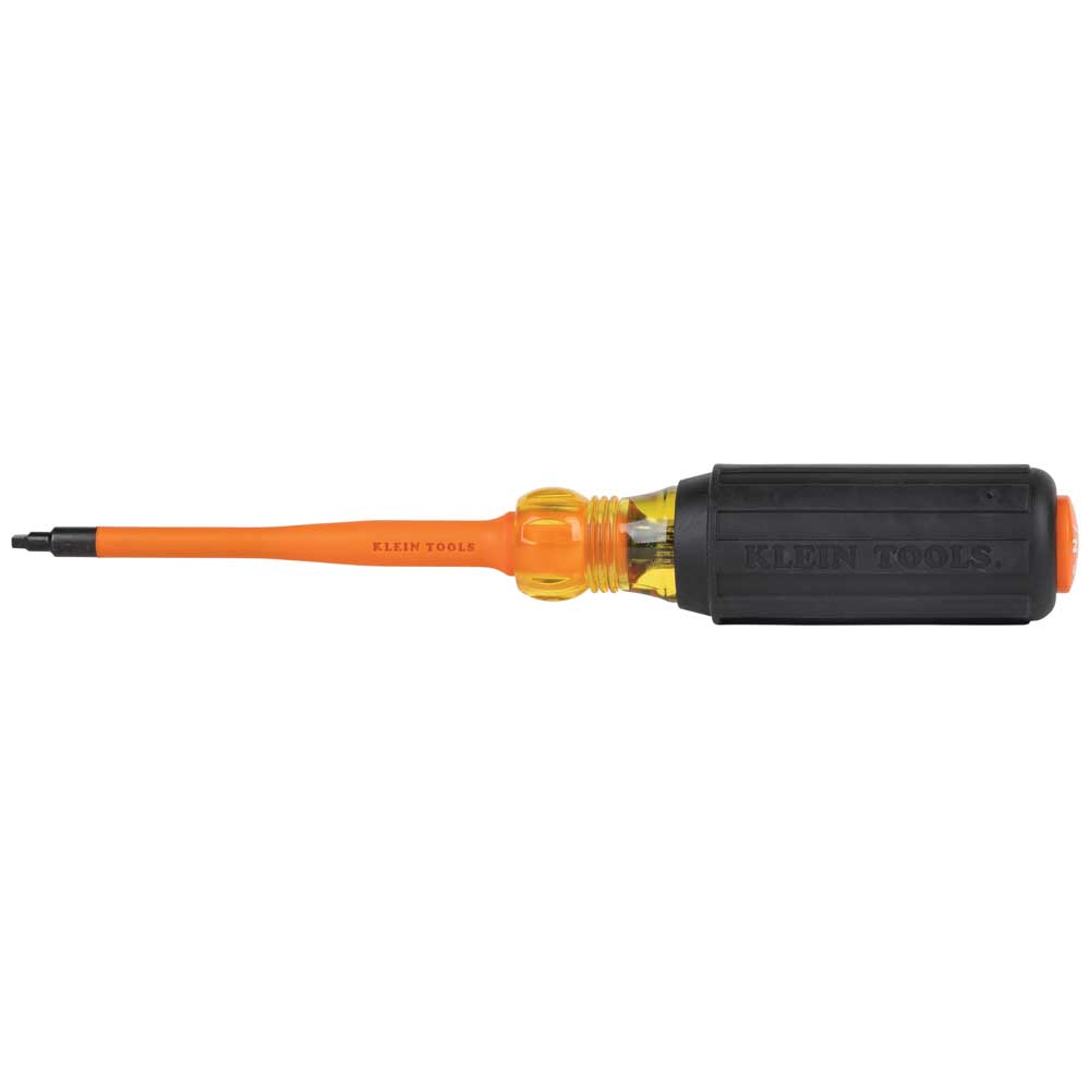 Klein slim-tip insulated square #1 screwdriver front view