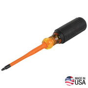Klein Slim-Tip 1000V Insulated Screwdriver, #1 Square, 4-in. (6984INS)
