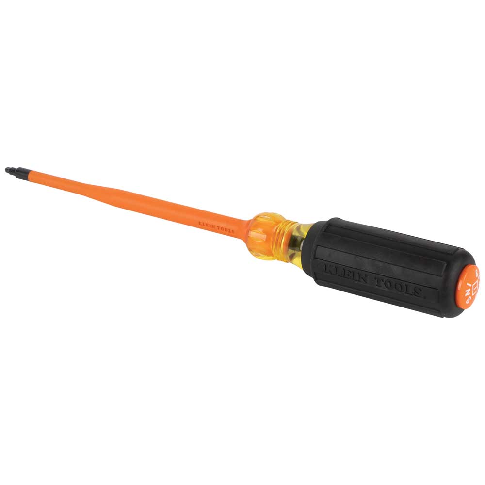 Klein slim-tip insulated square #1 screwdriver angled view