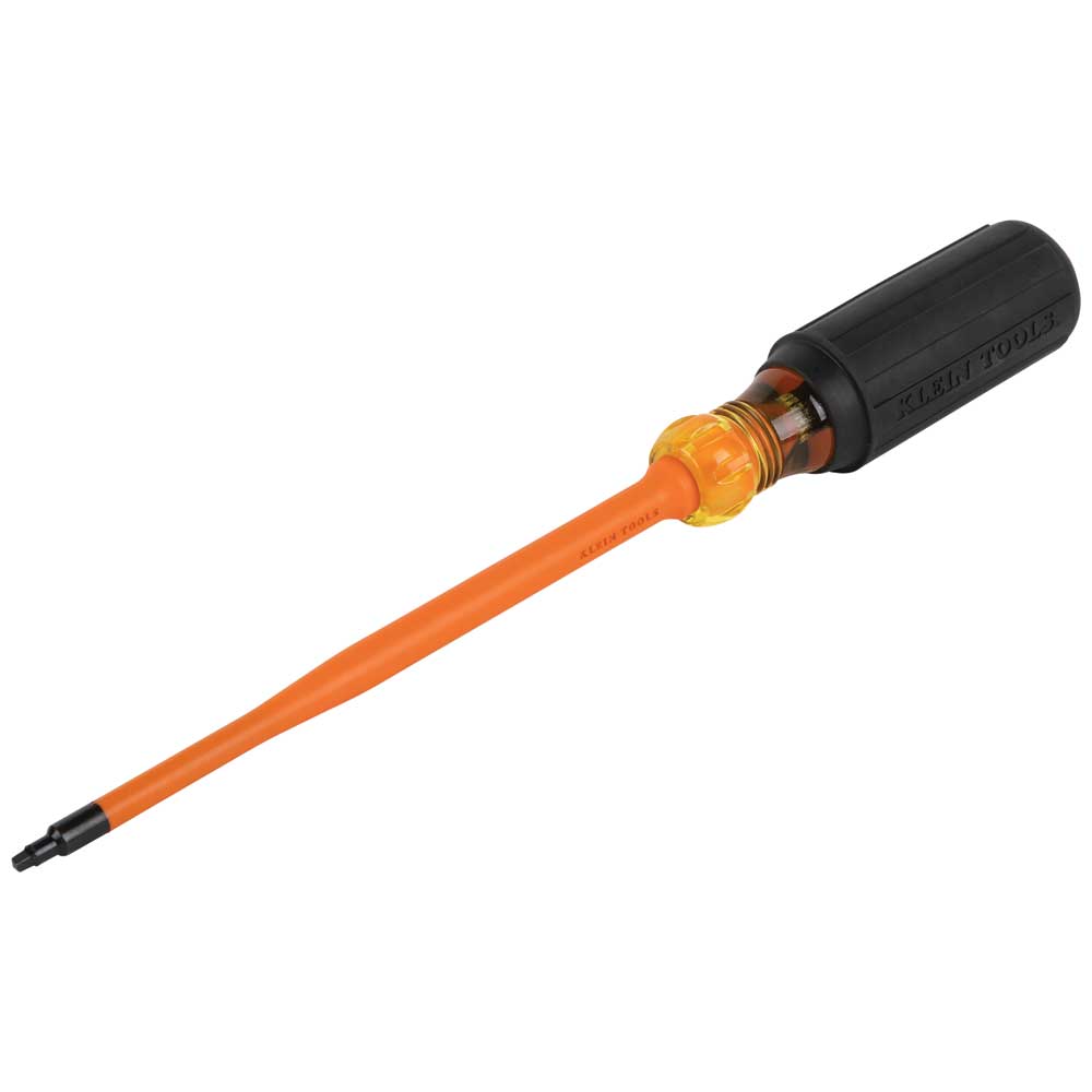 Klein slim-tip insulated square #1 screwdriver handle view