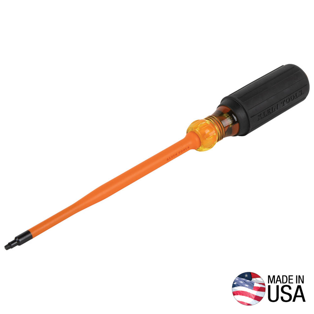 Klein Slim-Tip 1000V Insulated Screwdriver, #1 Square, 6-in. (6986INS)