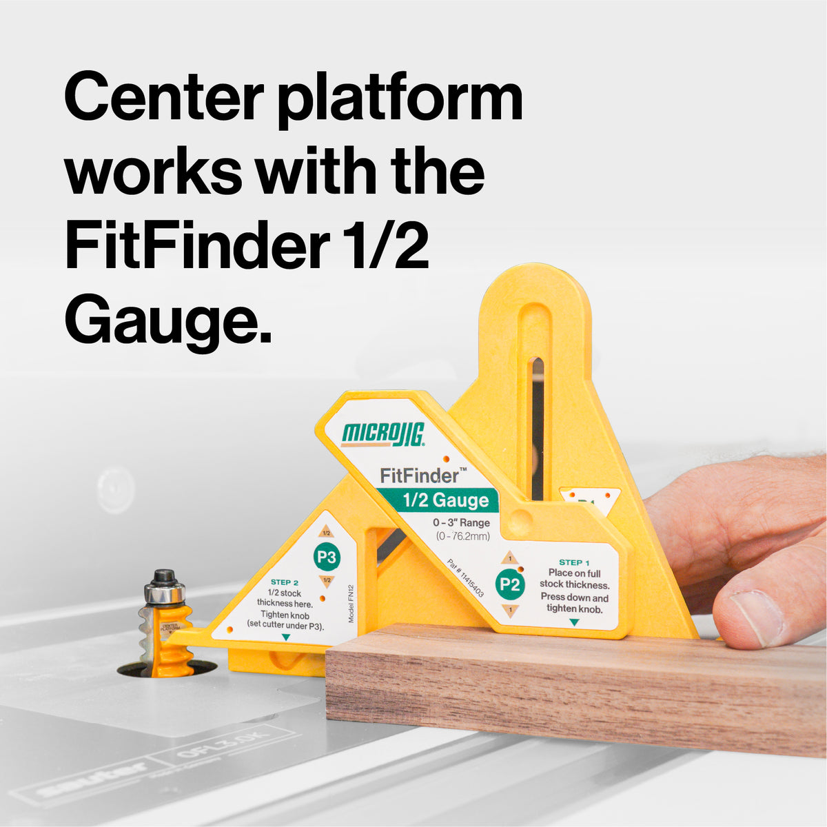 Micro Jig FITFINDER 3/4-in. Wave Reversible Glue Joint Router Bit, 1/4-in. Shank - image 4